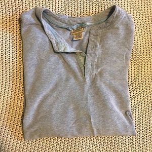 Vintage L.L. Bean Henley - Light blue - Small